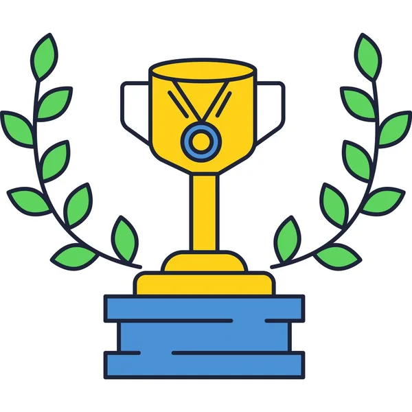 Premio icono premio trofeo de recompensa para el vector ganador — Vector de stock