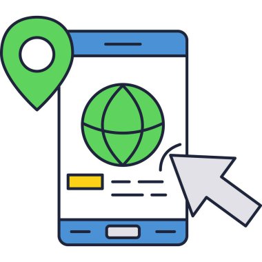 Kablosuz internet vektör simgesi için mobil internet