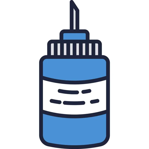 Colle icône vectorielle bouteille tube bâton conteneur — Image vectorielle