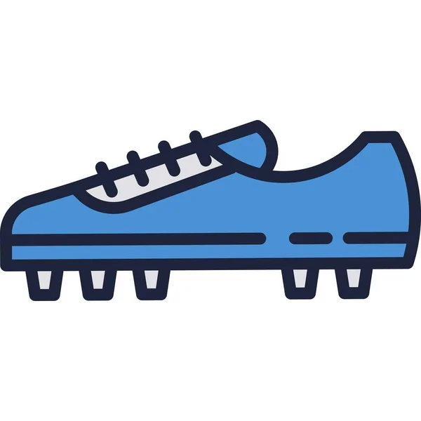 Botas de fútbol icono fútbol deporte zapato vector — Vector de stock