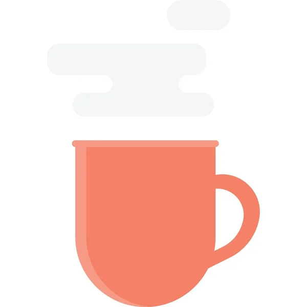 Ikona šálku kávy, vektorový symbol plochého loga — Stockový vektor