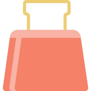 Çanta simgesi el çantası vektör kadın aksesuar izole