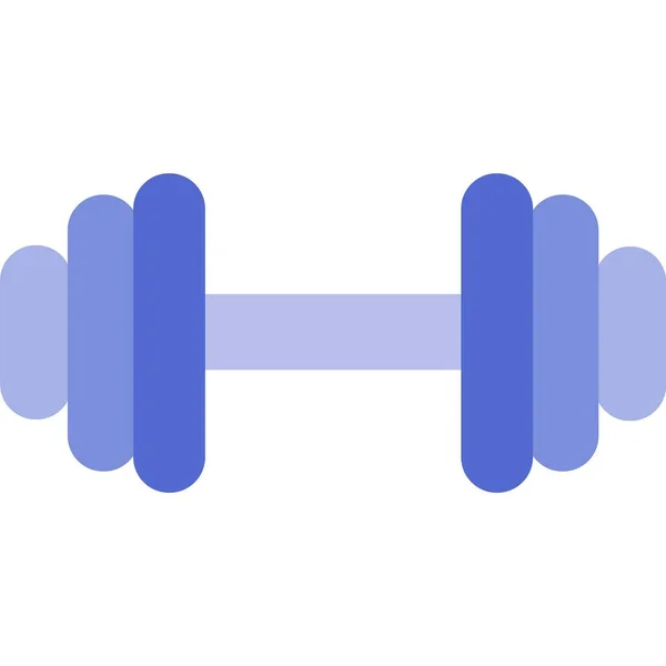 Gym sport barbell equipment flat vector icon — Stock Vector