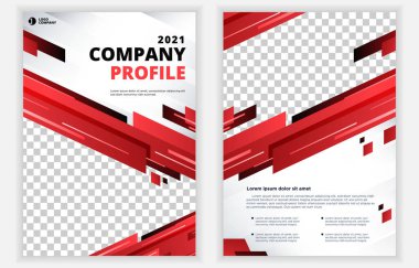 Şirket Profili Soyut Geometrik Şablon Tasarımı