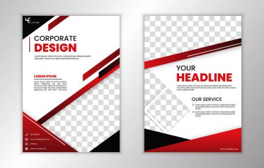 Şirket Profil Şablonu Tasarım Vektörü