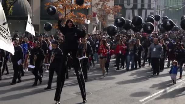 Manhattan Nova York Eua Novembro 2019 Membros Projeto Guerreiro Ferido — Vídeo de Stock