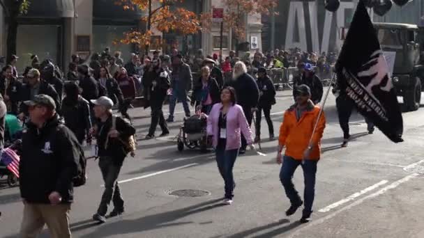 Manhattan New York Usa November 2019 Sebesült Harcos Projekt Lufikat — Stock videók