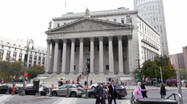 Manhattan, New York, ABD - 25 Ekim. 2019: Manhattan 'da Gündüz Yargıtay