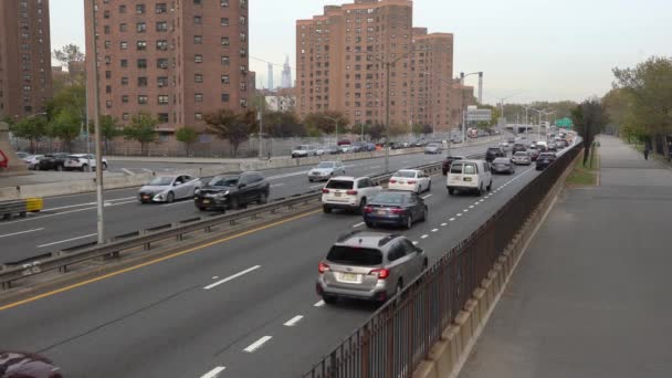 Manhattan New York Usa October 2019 Traffic Fdr Drive East — Stock Video
