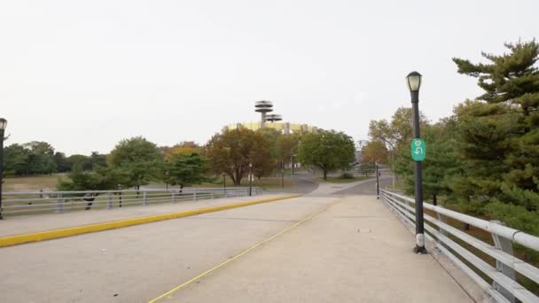 Queens New York Usa October 2019 New York State Pavilion — Stock Video