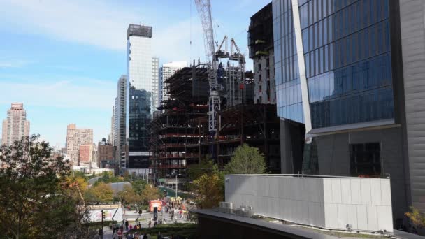 Manhattan New York États Unis Octobre 2019 Hudson Yards Construction — Video