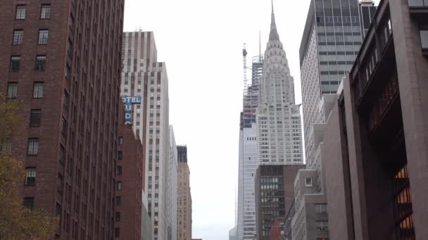 Manhattan New York Verenigde Staten November 2019 Zwaar Verkeer Nyc — Stockvideo