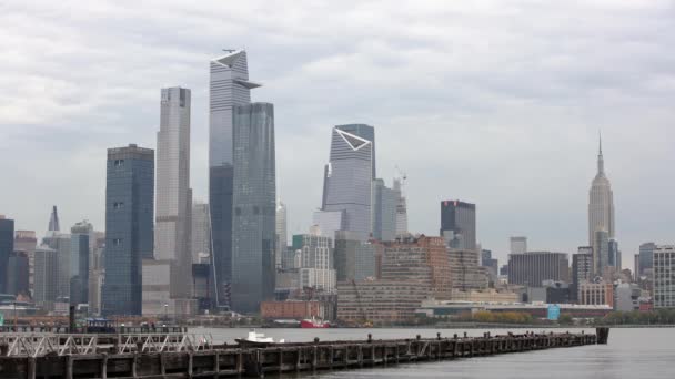 Hoboken Nueva Jersey Noviembre 2019 Hudson Yards Vessel Seen New — Vídeos de Stock