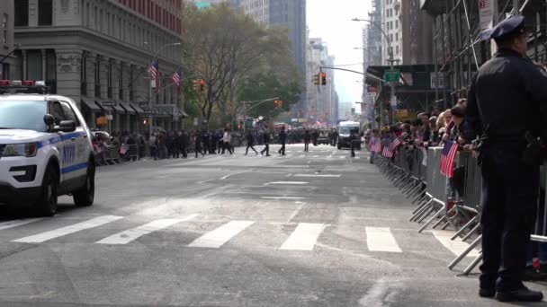 Manhattan New York Usa November 2019 Lege Fifth Avenue Road — Stockvideo