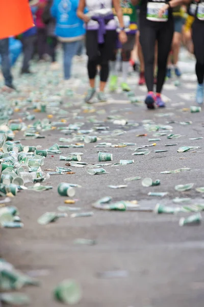 Manhattan New York Usa November 2019 Thrown Away Paper Cups — Stock Photo, Image