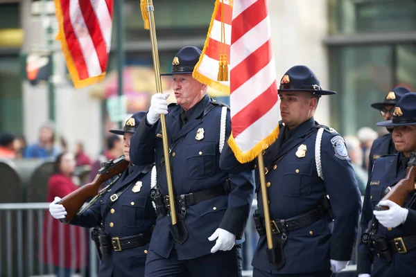 Manhattan Nueva York Noviembre 2019 Guardia Honor Aduanas Nueva York —  Fotos de Stock