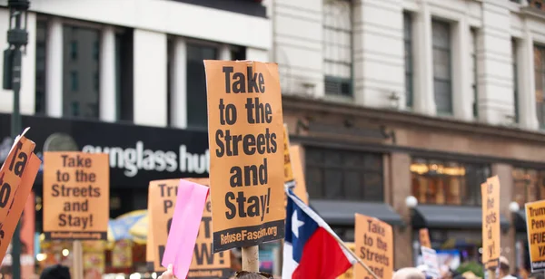 Manhattan Nowy Jork Usa Października 2019 Anty Donald Trump Protest — Zdjęcie stockowe