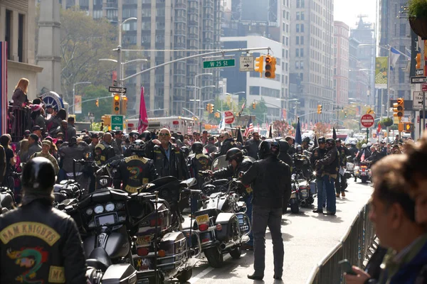 Manhattan Nowy Jork Usa Listopada 2019 Nam Knights America Motocykle — Zdjęcie stockowe