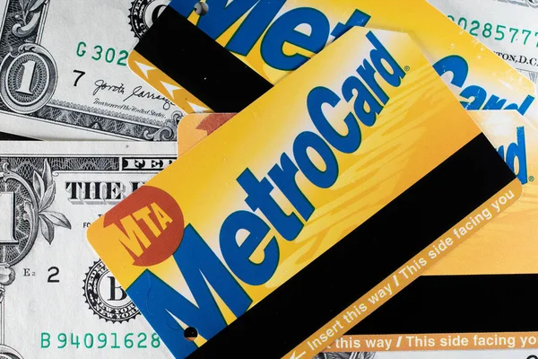 Manhattan New York Usa Března 2021 Nyc Metro Card Jeden — Stock fotografie