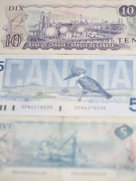 Toronto Kanada Oktober 2021 Uang Kertas Lima Dolar Kanada Seri — Stok Foto