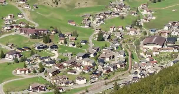 Aerial Selva Val Gardena Bolzano — Stock Video