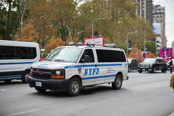 Manhattan Eua Novembro 2021 Nypd Van Nova Iorque Polícia Nova — Fotografia de Stock