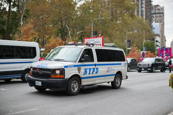 Manhattan Estados Unidos Noviembre 2021 Nypd Van Ciudad Nueva York —  Fotos de Stock