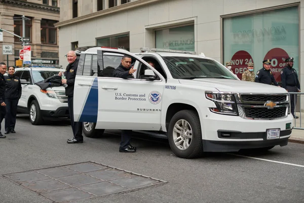Manhattan Usa November 2021 Customs Boarder Protection Vehicle Officer Nyc — Stock fotografie