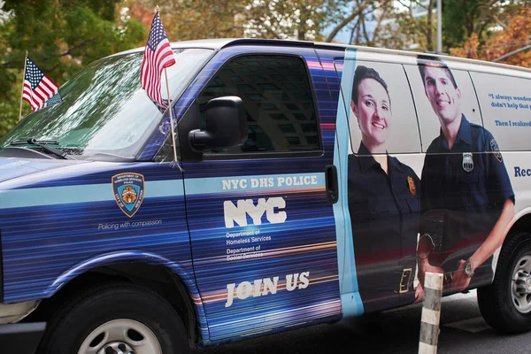 Manhattan Usa Novembre 2021 New York City Dhs Police Van — Foto Stock