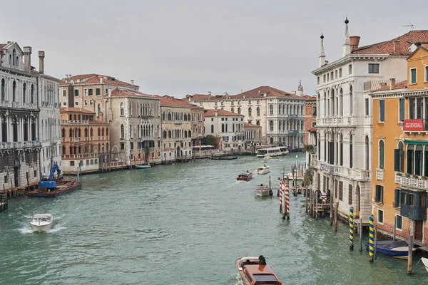 Вид Воздуха Большой Канал Венеции Известный Город Италии — стоковое фото