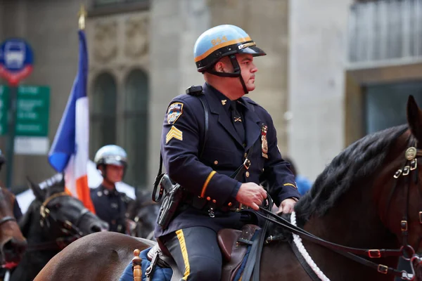 Manhattan Eua Novembro 2021 Polícia Montada Nova York Nypd Cavalo — Fotografia de Stock