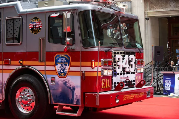 美国曼哈顿 11号2021年11月 343辆Fdny Fire Department Truck Veterans Day Parade Nyc — 图库照片