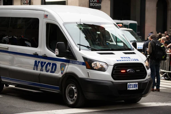 Manhattan Eua Novembro 2021 New York Corrections Department Vehicle Veículo — Fotografia de Stock