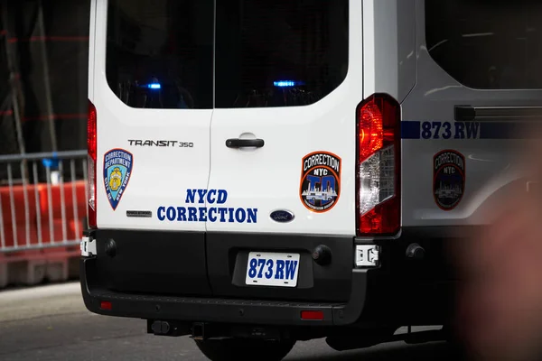 Manhattan Usa Listopad 2021 New York Corrections Department Vehicle Vězeň — Stock fotografie