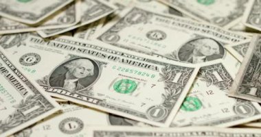Bir banknotta nadir bulunan Amerikan Doları Sertifikası. Amerika Birleşik Devletleri konseptinde enflasyon. Tarihi ve eski Banknote