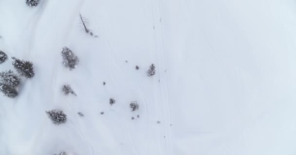 Téléski Hiver Sans Personne Station Ski Fermée Raison Covid Paysage — Video