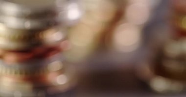 Aşırı yakın plan Avrupa bozuklukları, odak dışı ve odaklı Para Bozuklukları