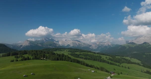 Langkofel Gröden Italien Bergluftlandschaft Den Alpen — Stockvideo