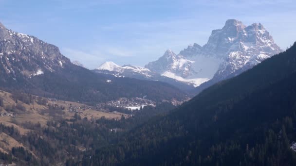 Monte Pelmo Italia Hermosos Alpes Italianos Los Dolomitas — Vídeos de Stock