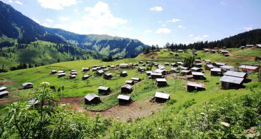 Gürcistan ve Türkiye 2017 motosiklet gezisi panoramik manzara ve kasaba manzarası 