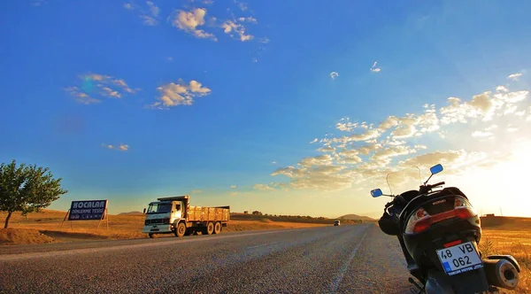 Geórgia Turquia Viagem Moto 2017 Com Paisagens Panorâmicas — Fotografia de Stock