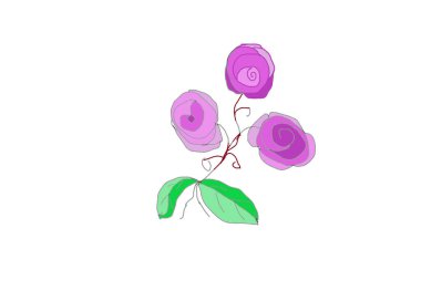 Farklı tasarım ve renklerde soyut modern grunge çizimleri 