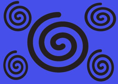 Farklı tasarım ve renklerde soyut modern grunge çizimleri 