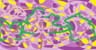 Soyut modern resimli tasarım ögeleri 