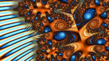 Fraktallar, farklı ölçeklerde kendine benzeyen sonsuz derecede karmaşık kalıplardır. Mandelbrot 'un video döngüsü özenle hazırlanmış bir sonsuz karmaşıklık sergiliyor