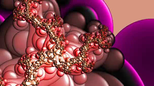 Fraktallar Farklı Ölçeklerde Kendine Benzeyen Sonsuz Derecede Karmaşık Kalıplardır Mandelbrot — Stok video