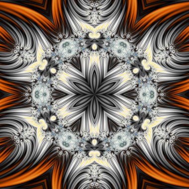 Soyut Bilgisayar Fraktal Tasarımı. Fraktal hiç bitmeyen bir desen. Fraktallar, farklı ölçeklerde kendine benzeyen sonsuz derecede karmaşık kalıplardır. Cep telefonu duvar kağıdı için harika.