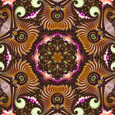 Soyut Bilgisayar Fraktal Tasarımı. Fraktal hiç bitmeyen bir desen. Fraktallar, farklı ölçeklerde kendine benzeyen sonsuz derecede karmaşık kalıplardır. Cep telefonu duvar kağıdı için harika.