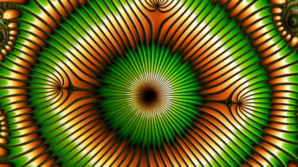 Abstract Computer Generated Fractal Design Fractal Never Ending Pattern Fractals — Stock Video