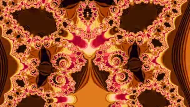 Abstract Computer Generated Fractal Design Fractal Never Ending Pattern Fractals — Stock Video